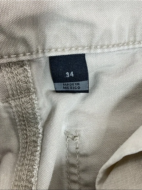 Carhartt Men's Tan Cargo Work Shorts with Patch Pockets - Picture 6 of 7